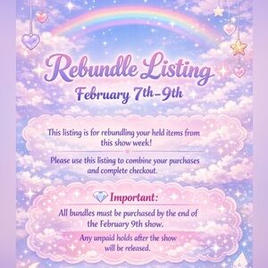 Rebundle order for @rbethany660